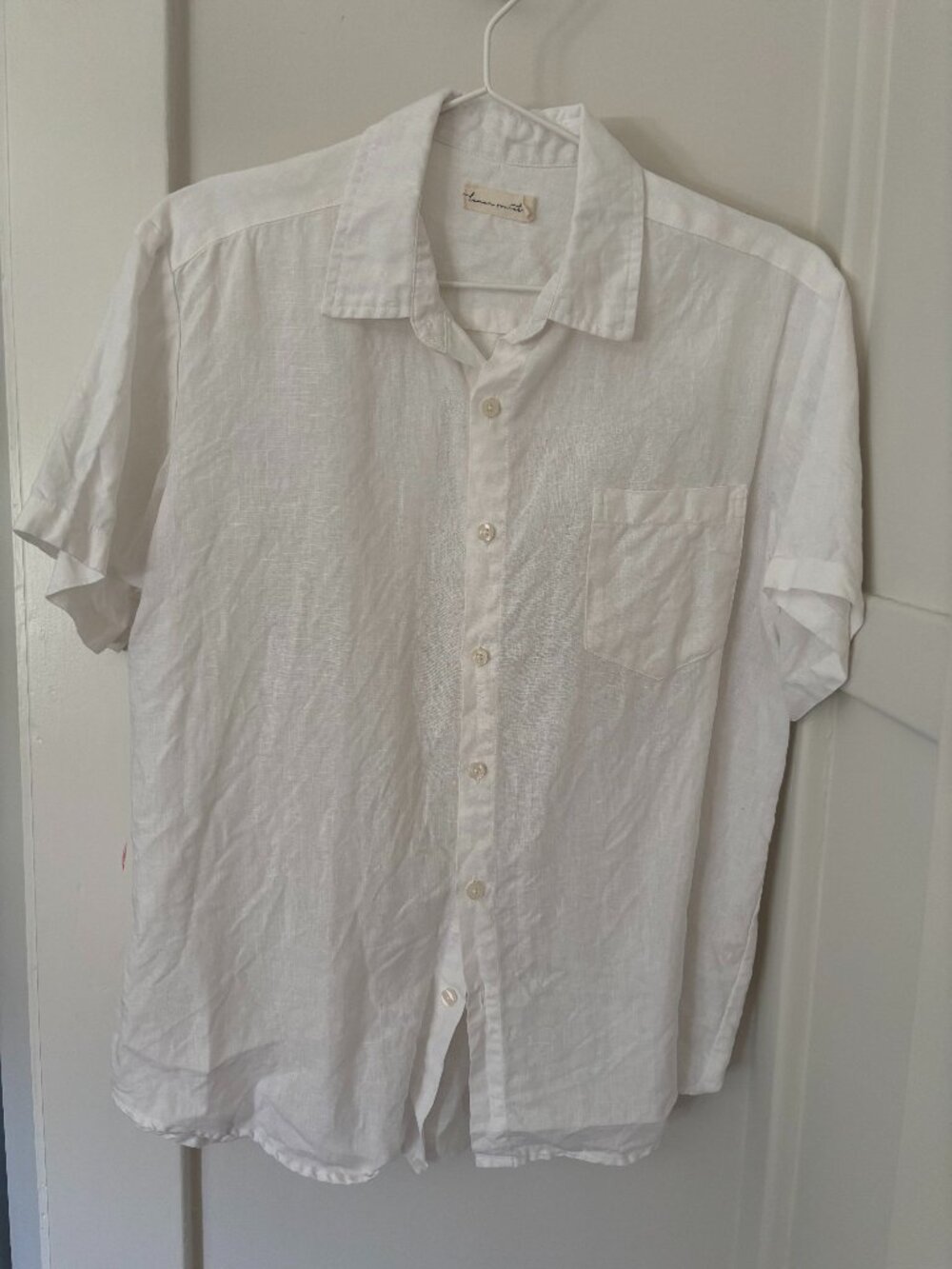 Linen Social Short Sleeve Button Down